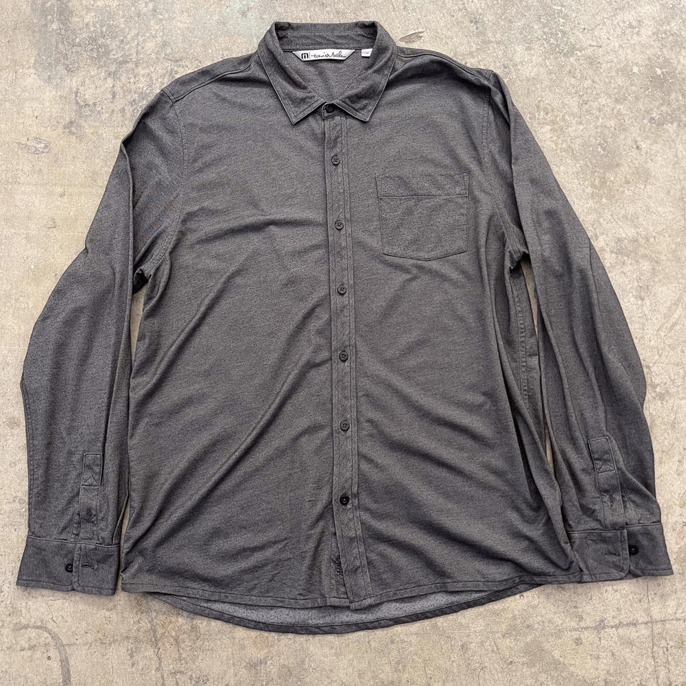 Travis Mathew Long Sleeve Button Up - image 1